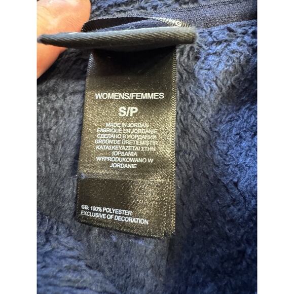 The North Face Fleece Blue Sherpa Full Zip Jacket Women’s Size Small - Picture 4 of 6